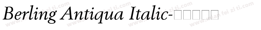 Berling Antiqua Italic字体转换